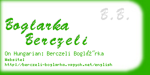 boglarka berczeli business card